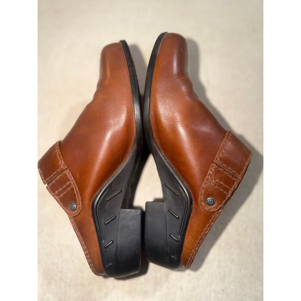 Ariat women’s brown leather mules shoes - Picture 13 of 16